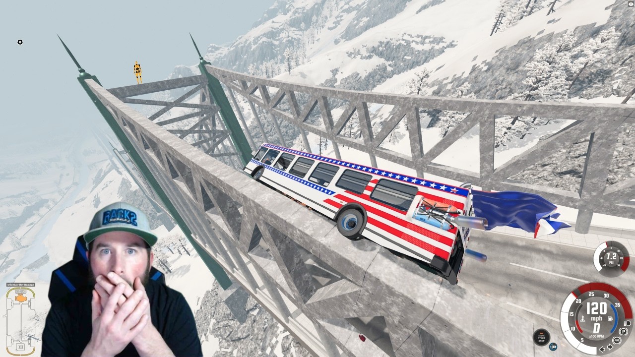 Driving on Most Dangerous Roads in BeamNG