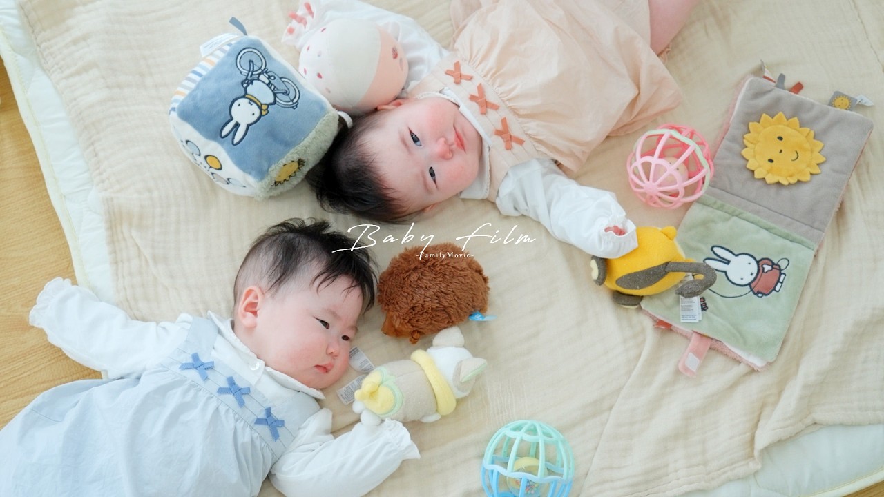 【BABYFILM】自宅撮影│ハーフバースデー　双子ベイビー