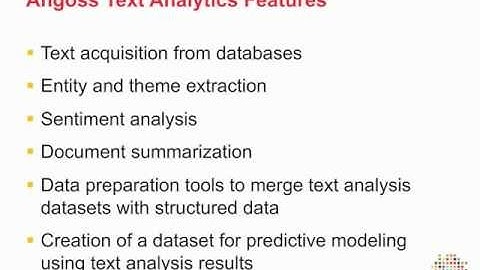 Text Analytics for KnowledgeSTUDIO