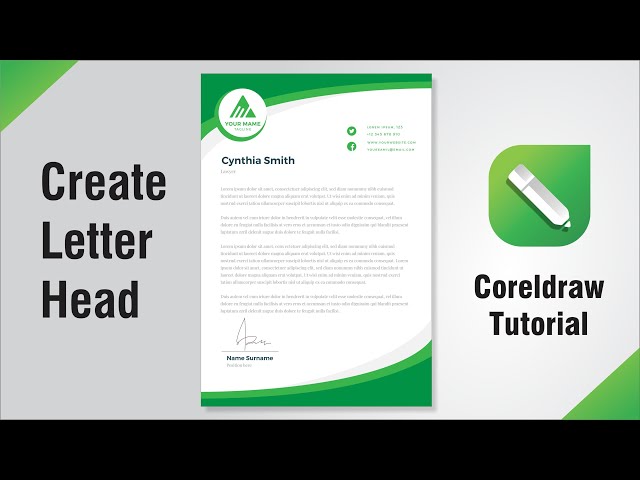 how to make business card , letterhead , business envelope [CorelDraw  Tutorial) 