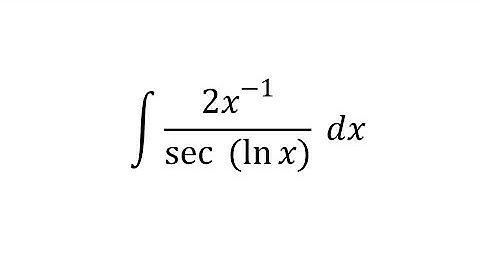 integral of 2x^(-1) / sec (ln x) dx