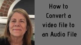 Convert MP4 Video file to MP3 Audio File