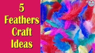 5 Craft Ideas with Feathers | @CraftStack