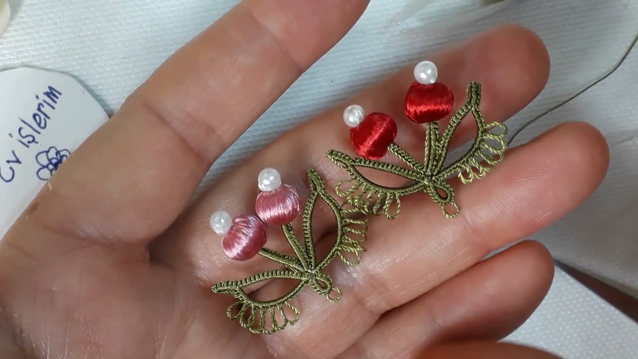 MEKİK ile KİRAZ OYASI yaptık harika güzel ve kolay montajı da var