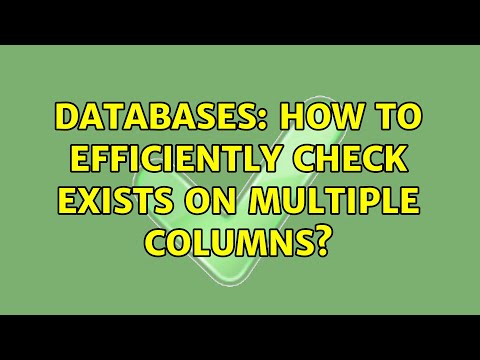 Databases: How to