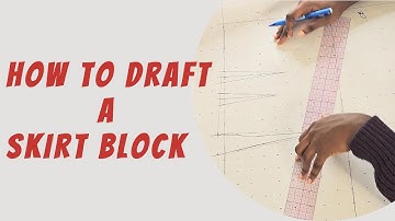 Learn How to Draft a Skirt Block | Beginner-Friendly Pattern Drafting Tutorial