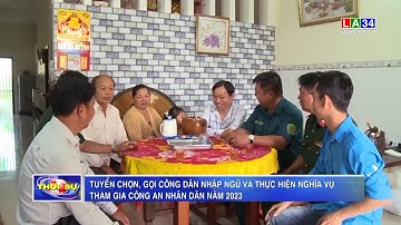 Tuyển chọn, gọi công dân nhập ngũ và thực hiện nghĩa vụ tham gia Công an nhân dân năm 2023
