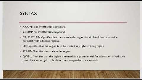 How to define REGION in silvaco ATLAS TCAD