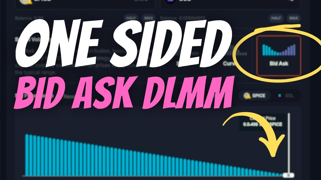 DLMM On Meteora Using A 1 Sided Bid Ask Strategy On Memecoins - YouTube