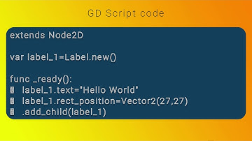Learning  from book "GD Script" - Part 03 - Create text label and button