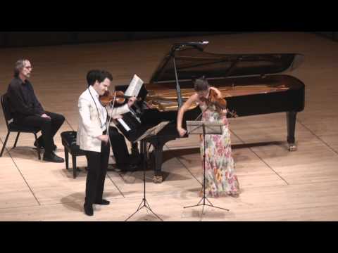 Moszkowski Suite for Two Violins & Piano - 1st mvt. | G. Schmidt, B. Hristova, V. Asuncion