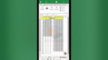 OMR Sheet in excel #excelformula #excel #omrsheet #exceltricks