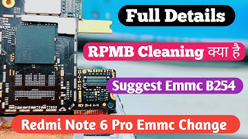 Redmi Note 6 Pro Emmc Change Process With Free File || Full Explain for Emmc Cleaning RPMB