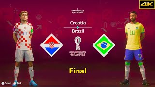 FIFA 23 | CROATIA vs. BRAZIL | MODRIC vs. NEYMAR | FIFA WORLD CUP FINAL | [4K]