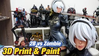 2B vs Zombie?!! 3D Print & Paint sharing