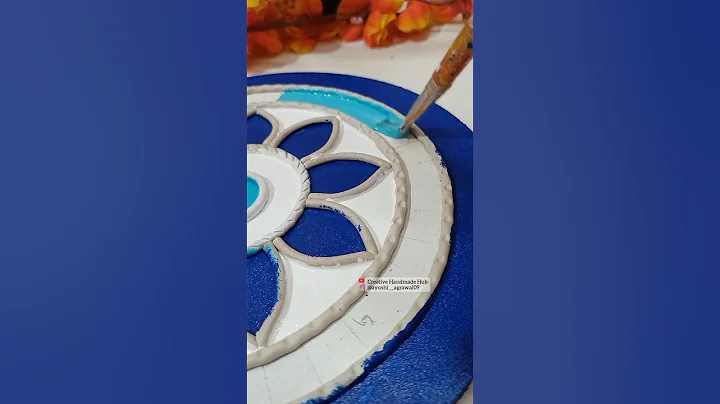 Satisfying Lippan Art 😍 | Evil Eye Lippan Art #shorts #trending #ytshorts #diy