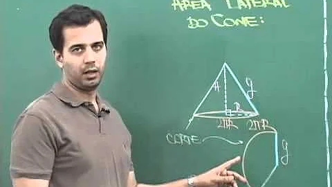 Qual a fórmula para calcular a área lateral de um cone?