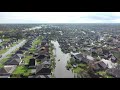 8-30-2021 Laplace, La Hurricane Ida Drone shows city under water from surge-floodings