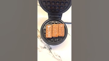 Day 13 of 100-Day Waffle Challenge: Will It WAFFLE? | Bourbon Waffle😍😍#shorts #viral #waffle