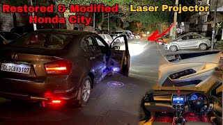 Modified Honda City in 2021| Laser Projector | Zimmer E9 | AVATAR Setup | Interior & Exterior|MUTERS