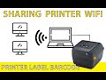 SHARING PRINTER LEWAT WIFI | SHARE PRINTER LABEL BARCODE