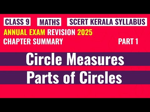 Class 9 | Revision | Circle Measures | Parts of Circles | Chapter ...