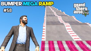 Bumper Mega Ramp | Michael Real Life Mods | GTA 5 In Telugu | #58 | MR PACHU GAMER