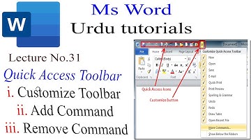 How to Customize Quick Access Toolbar in Ms Word 2013