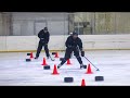 Упражнение Контроль шайбы Тренировка по хоккею для детей