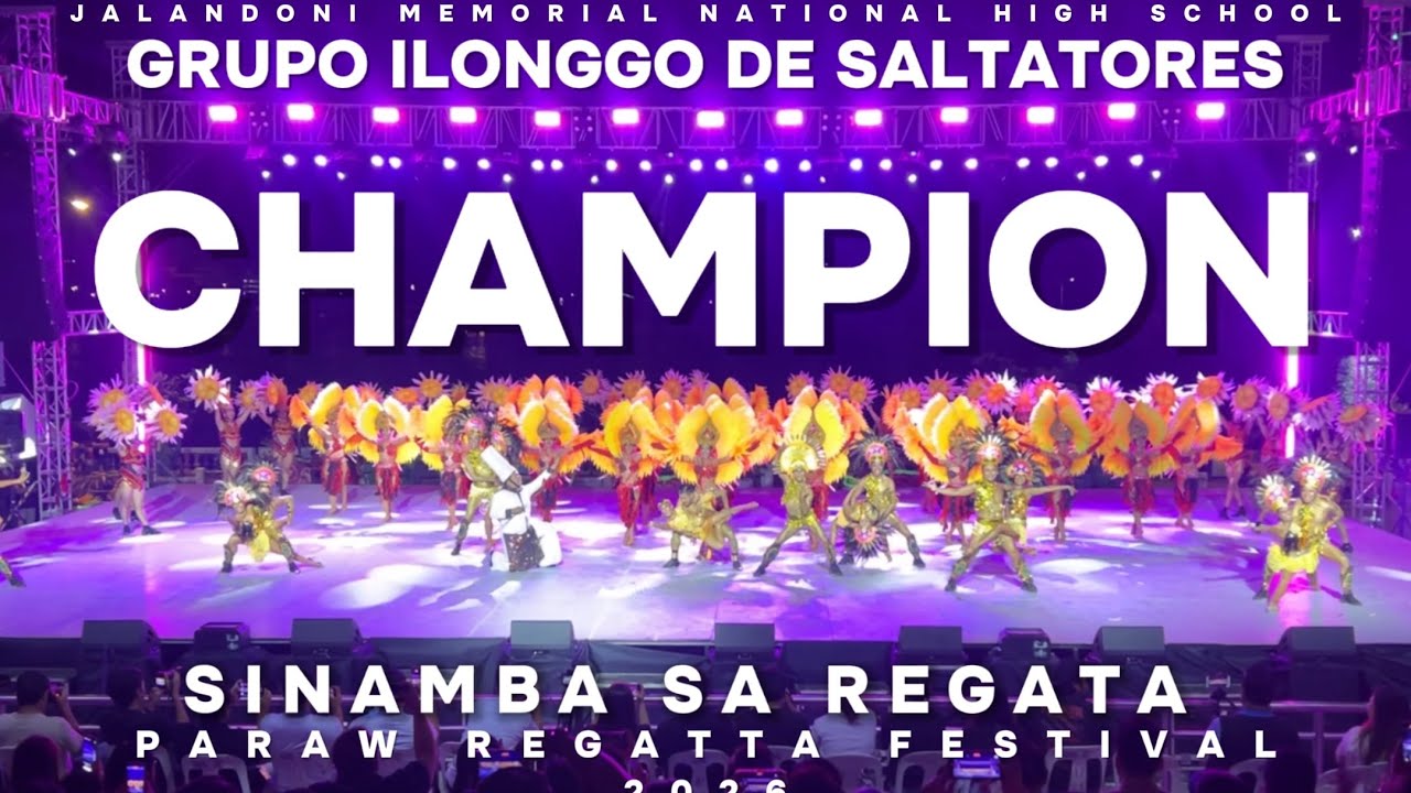 CHAMPION | Sinamba sa Regatta 2026 Grupo Ilonggo De Saltatores paraw regatta