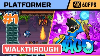 Mago (Dream Potion Games, 2022) – Retro 2D Platformer Walkthrough 🎩 • Part 1