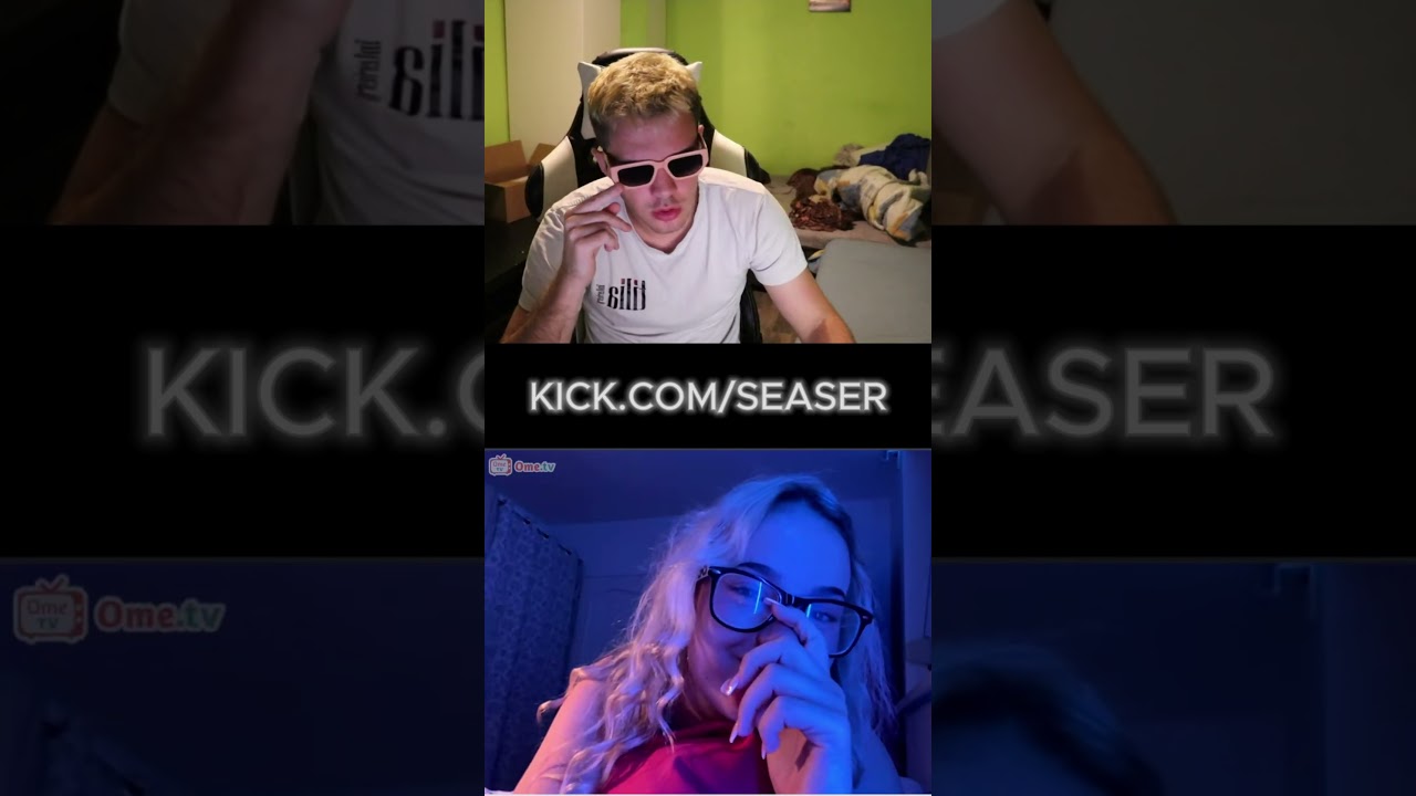 Nejlepší streamy z OMEGLE zase zpět, mám zpátky kick.com/seaser tak dej follow!!!