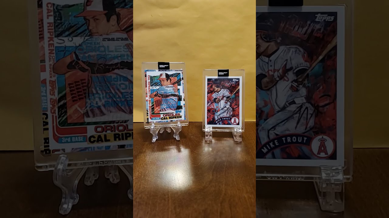 (2020) Topps project 2020  MIKE TROUT  Topps project 2020 Cal Ripken Jr.