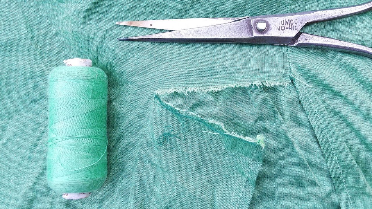 learn how to repair damage kurta damage clothes repair at home YouTube