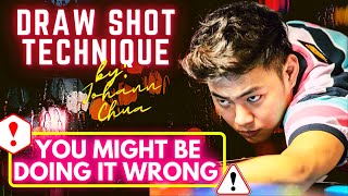 HOW TO DRAW SHOT WITHOUT FORCING [CLICK CC FOR ENGLISH SUBS]  | Johann Chua Pool Tutorials