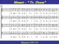 Mozart Te Deum Bass Full Score