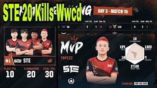 Staltwart Esports 20 Kills Chicken Dinner In Pmpl Sac Finals || ste Top solo 10 Finishes