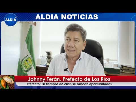 Jhonny Terán prefecto de Los Ríos,  proyecta sus ideas para hacerle frente a los retos de este 2024