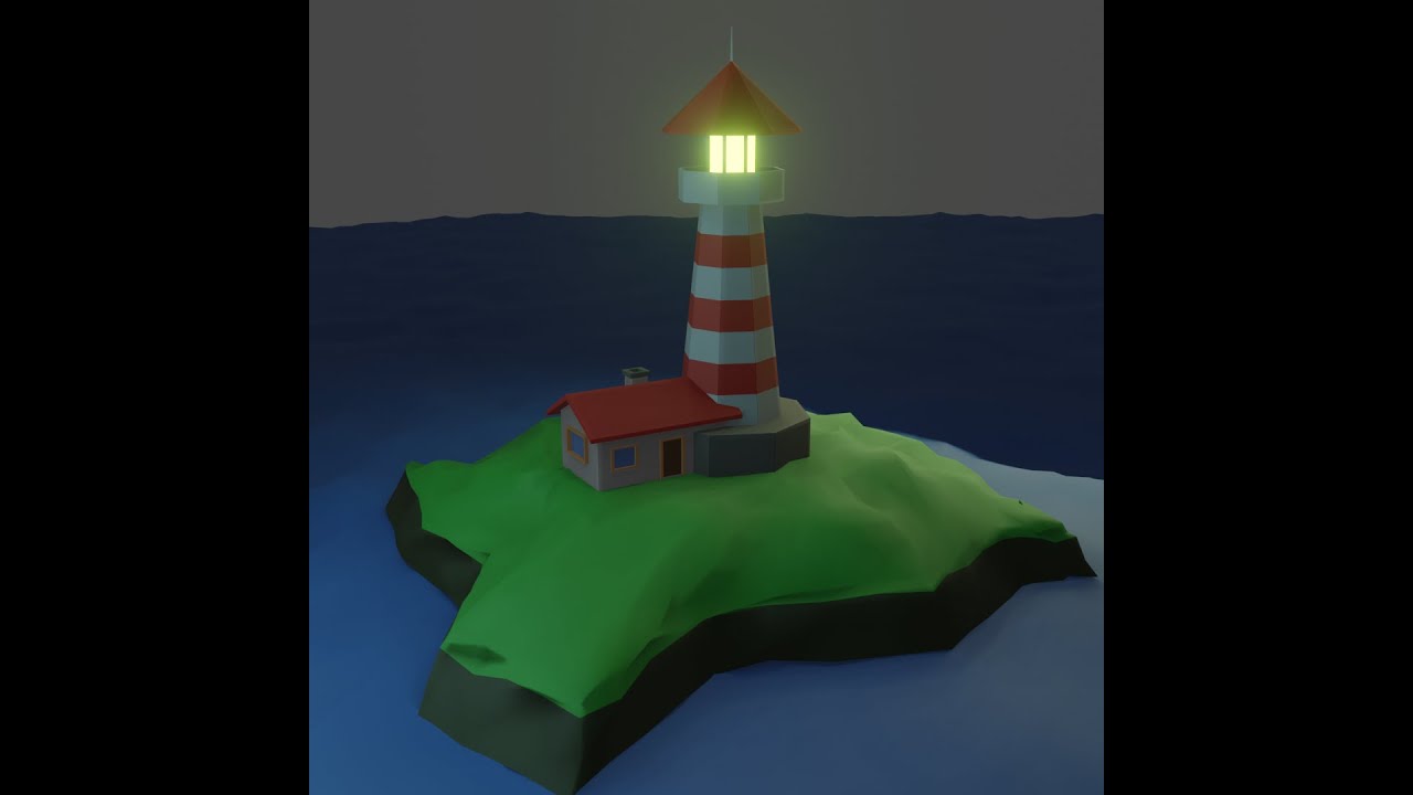 PRACTICA 2 BLENDER ISLA, ENTORNO Y RENDERIZADO YouTube