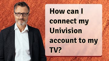How can I connect my Univision account to my TV?