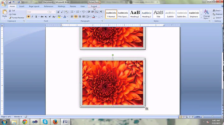 Picture styles in word