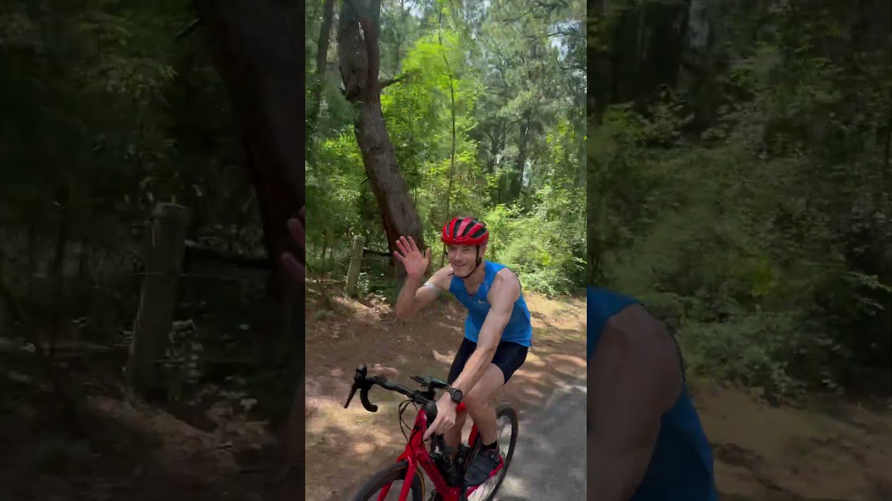 Cycling around Lake Cherokee in East Texas with 