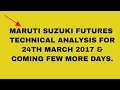 MARUTI SUZUKI TECHNICAL ANALYSIS FOR 24TH MARCH 2017 &amp; COMING FEW MORE DAYS .