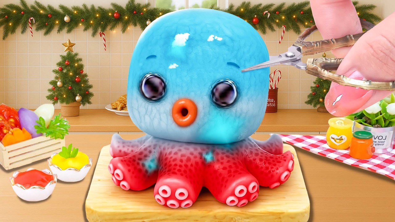 Hot Food 🔥🐙 Gurita Sambal Ijo Pedas Menggigit dengan Rasa Seimbang🍤Tiny Tasty Kitchen