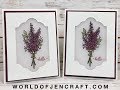 Stampin' Up! - Lots of Lavender Stained Glass Window Card Tutorial