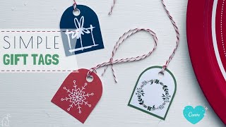SIMPLE GIFT TAGS : How To Make Simple Gift Tags with CANVA : Canva Tutorial : Make Something Special screenshot 5
