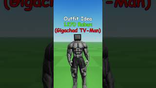 Making Roblox Gigachad TV-Man Outfit Idea 🗿