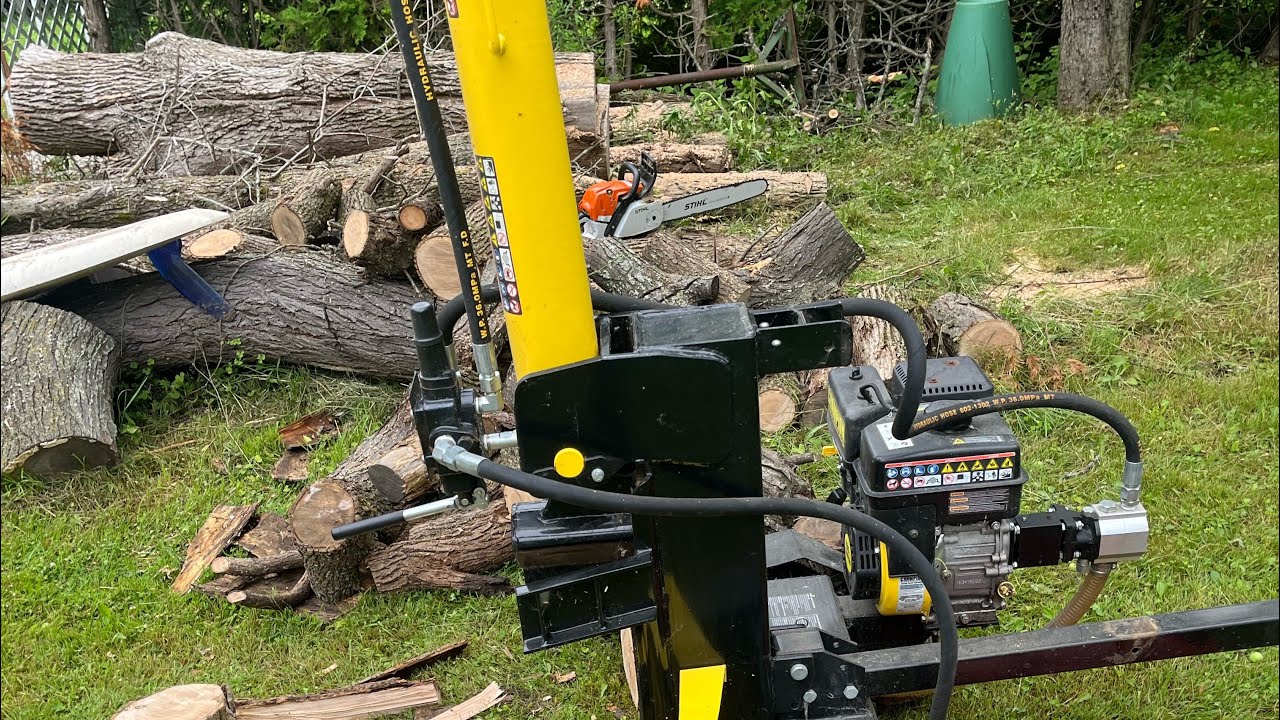 Safely how to use log Splitter without cutting hands, fingers and feet ...