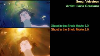 Ghost in the Shell (movie) 1.0 vs 2.0 Comparison - Selected Scenes
