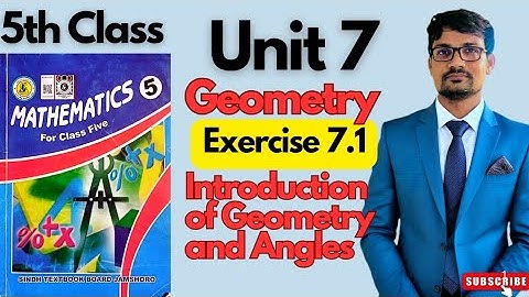 Unit 7 |Geometry| Exercise 7.1|Class 5 Maths| Introduction of geometry| Sindhtextbookboard 